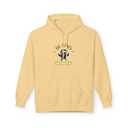 Be Kind Funny Kettlebell Hoodie