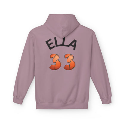 Personlised Name & Number Basketball mama Ribbon Hoodie