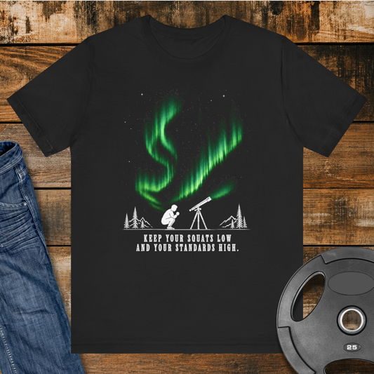 Northern Lights Squat low T-Shirt