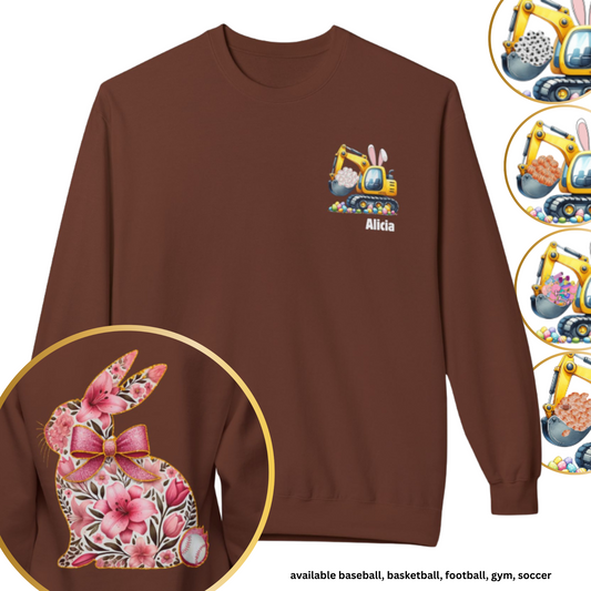 Personalized Sporty Bunny 🏆🐰 Sweatshirt
