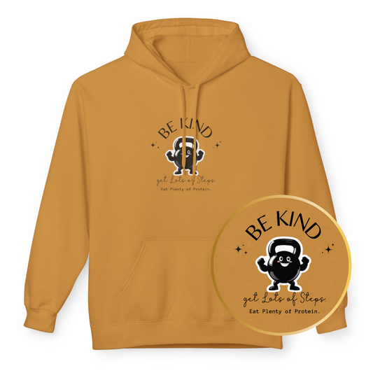 Be Kind Funny Kettlebell Hoodie