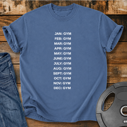 Jan to Dec: Gym Vintage Wash T-Shirt