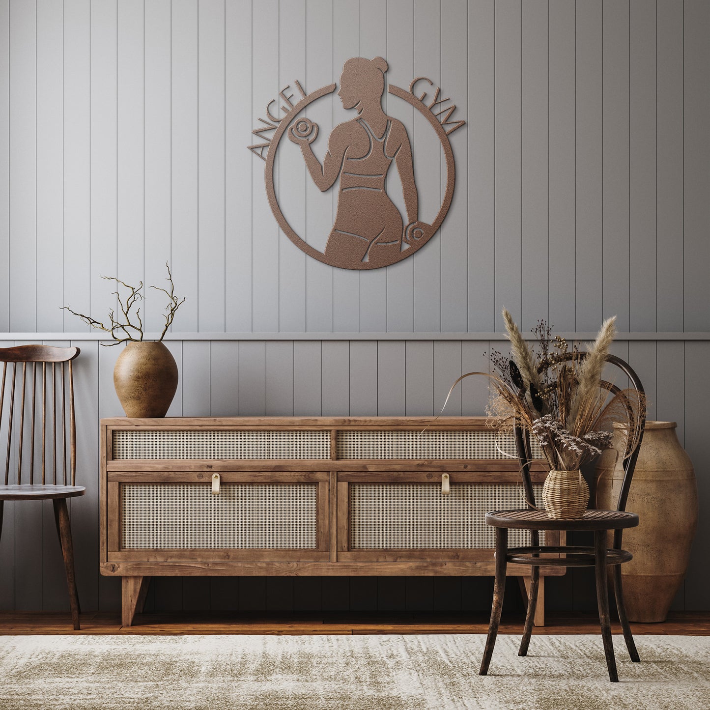 Personlized Strong Woman Metal Sign