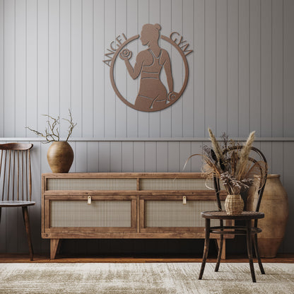 Personlized Strong Woman Metal Sign