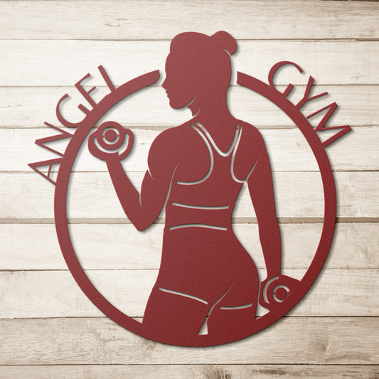 Personlized Strong Woman Metal Sign