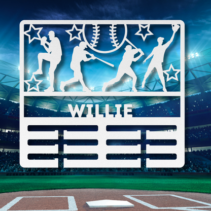 He's Leader Award Baseball | Personlised Baseball Award Holder Metal Signs