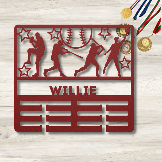 He's Leader Award Baseball | Personlised Baseball Award Holder Metal Signs