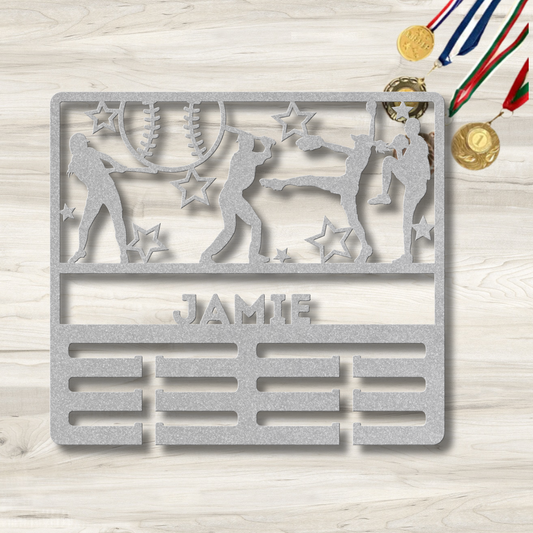 She's Leader Award Baseball | Personlised Baseball Award Holder Metal Signs