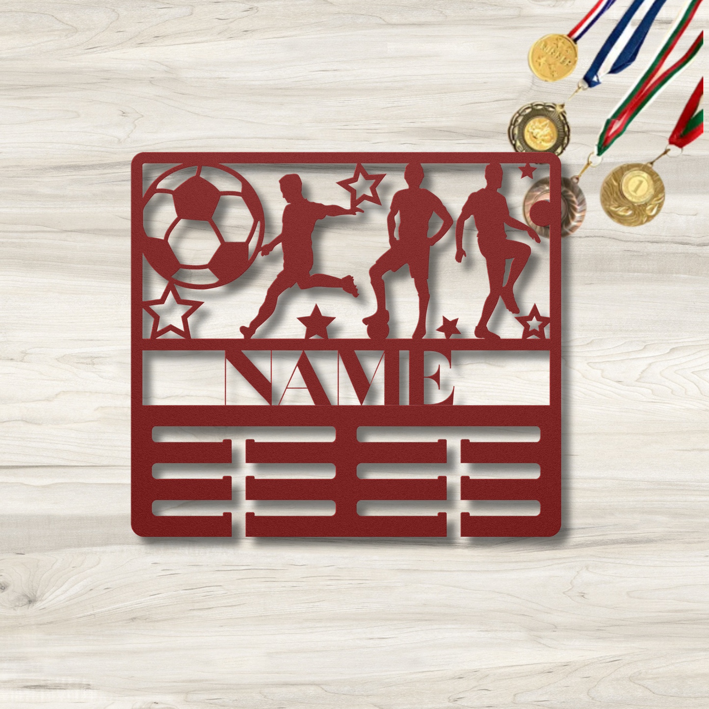 He's Leader Award Soccer | Personalized Soccer Award Holder Metal Signs