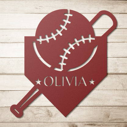 Passion | Personlised Baseball Metal Sign