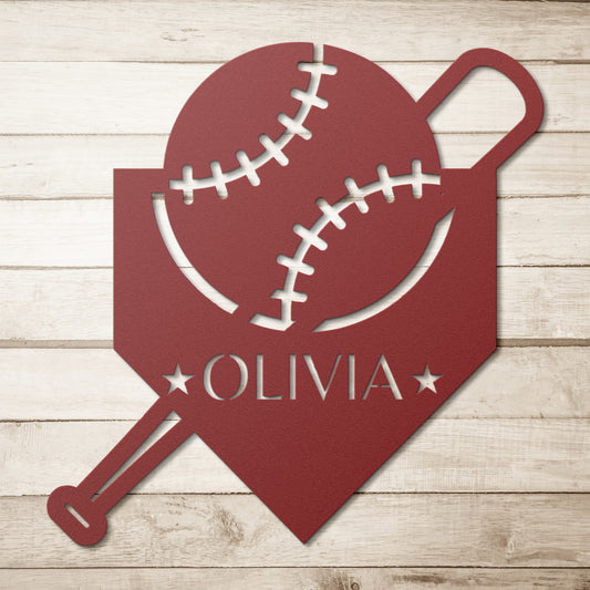 Passion | Personlised Baseball Metal Sign