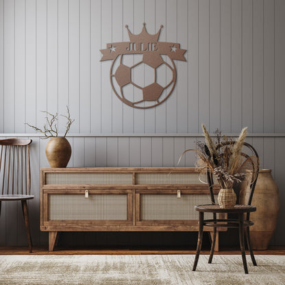 Soccer Queen | Personlised Soccer Metal Signs