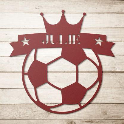 Soccer Queen | Personlised Soccer Metal Signs