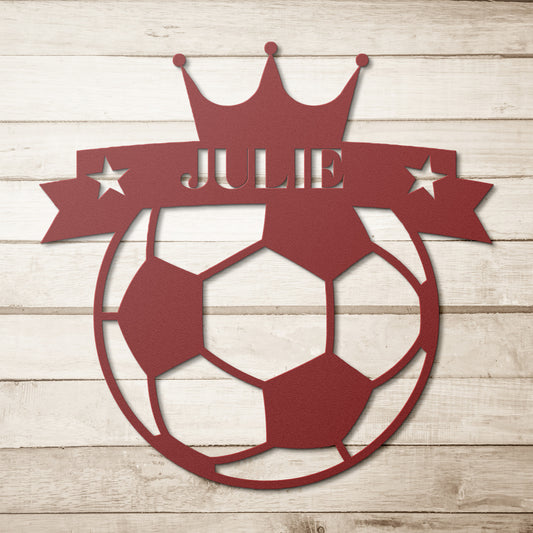 Soccer Queen | Personlised Soccer Metal Signs