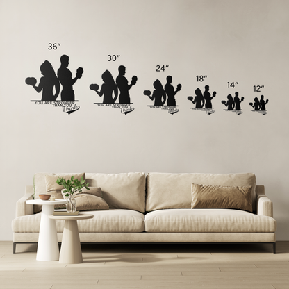 You Are Stronger Than You Think | gym metal signs art decor
