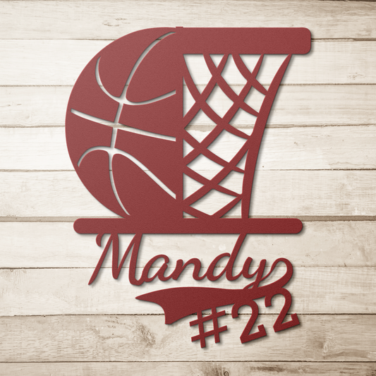 Unity in Strength | Personalized Basketball Metal Wall Art