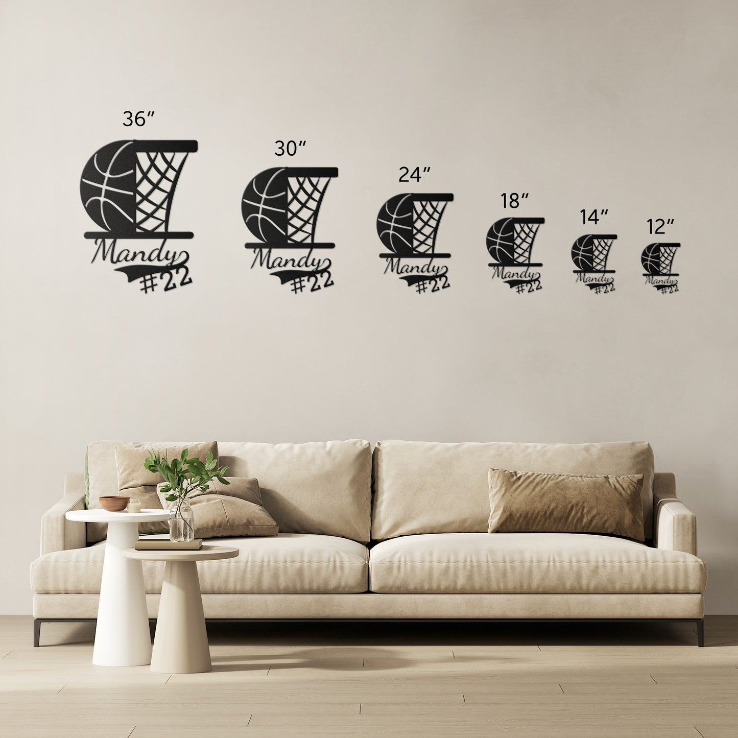 Unity in Strength | Personalized Basketball Metal Wall Art