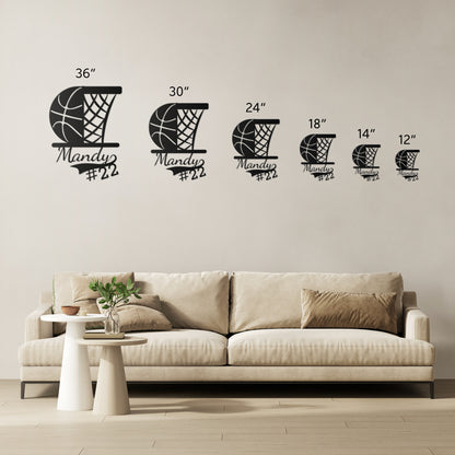 Unity in Strength | Personalized Basketball Metal Wall Art