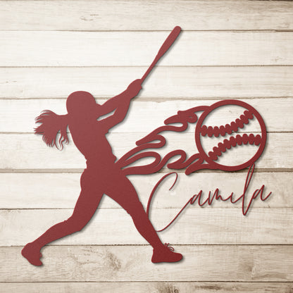 Victory | Personalized Baseball Metal Sign