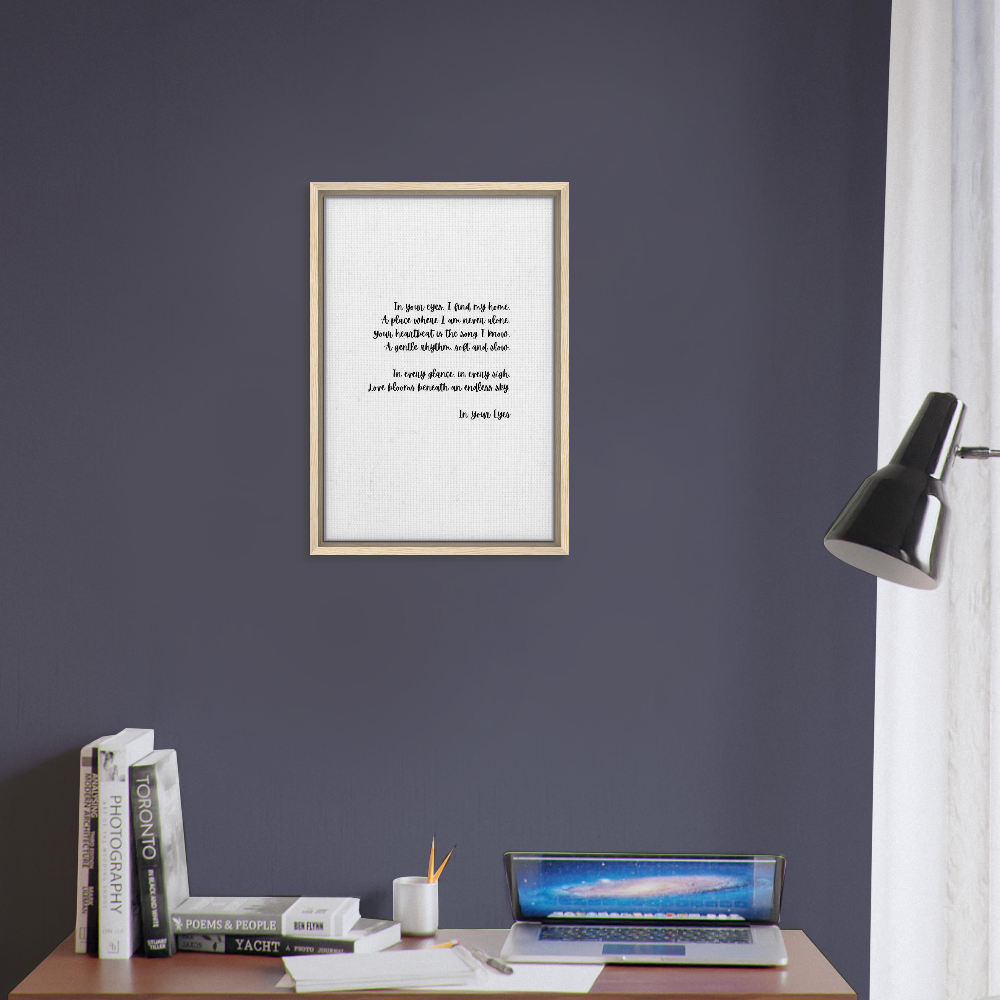 My  Daily Affirmation- Framed Custom Canvas