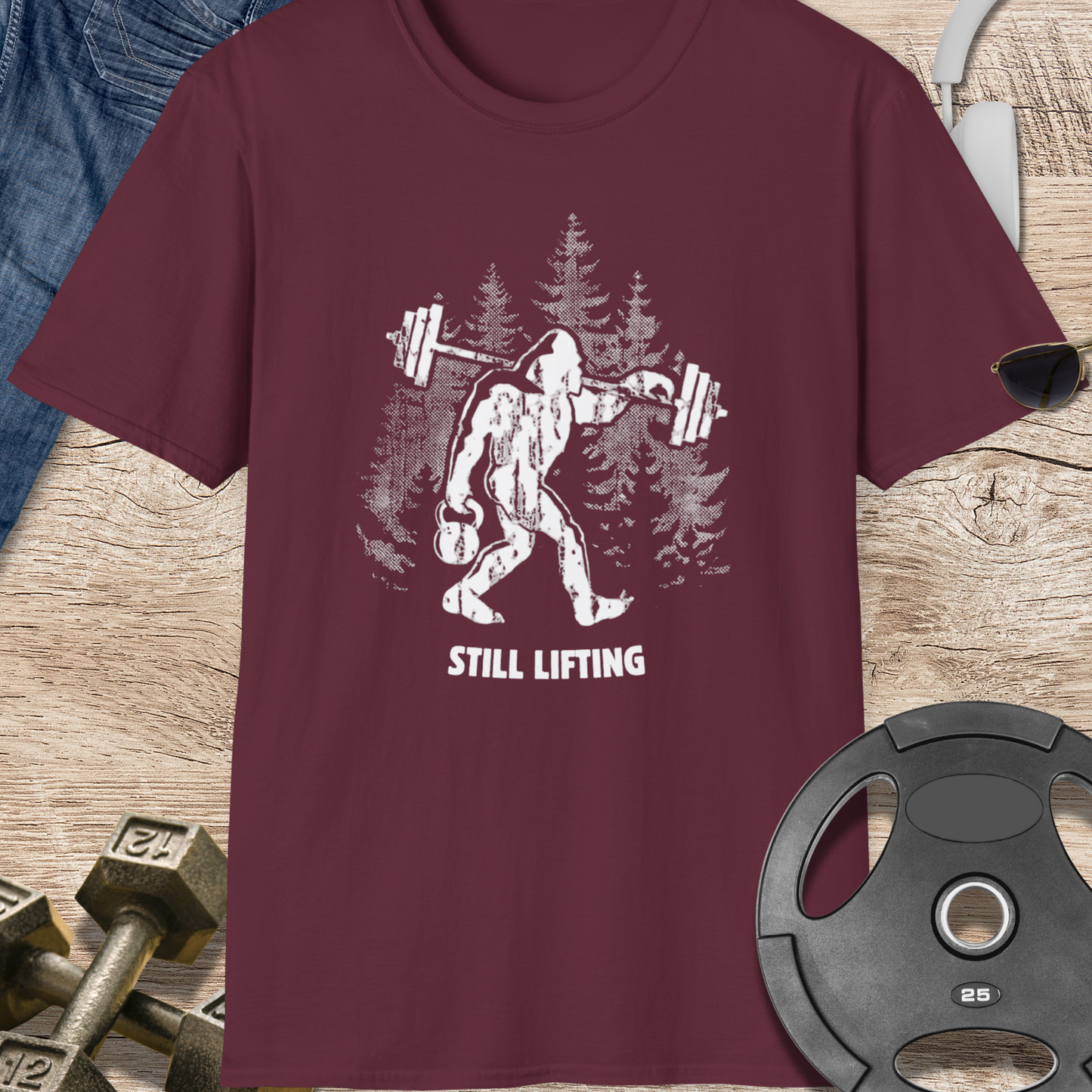 Bigfoot Weightlifting T-Shirt