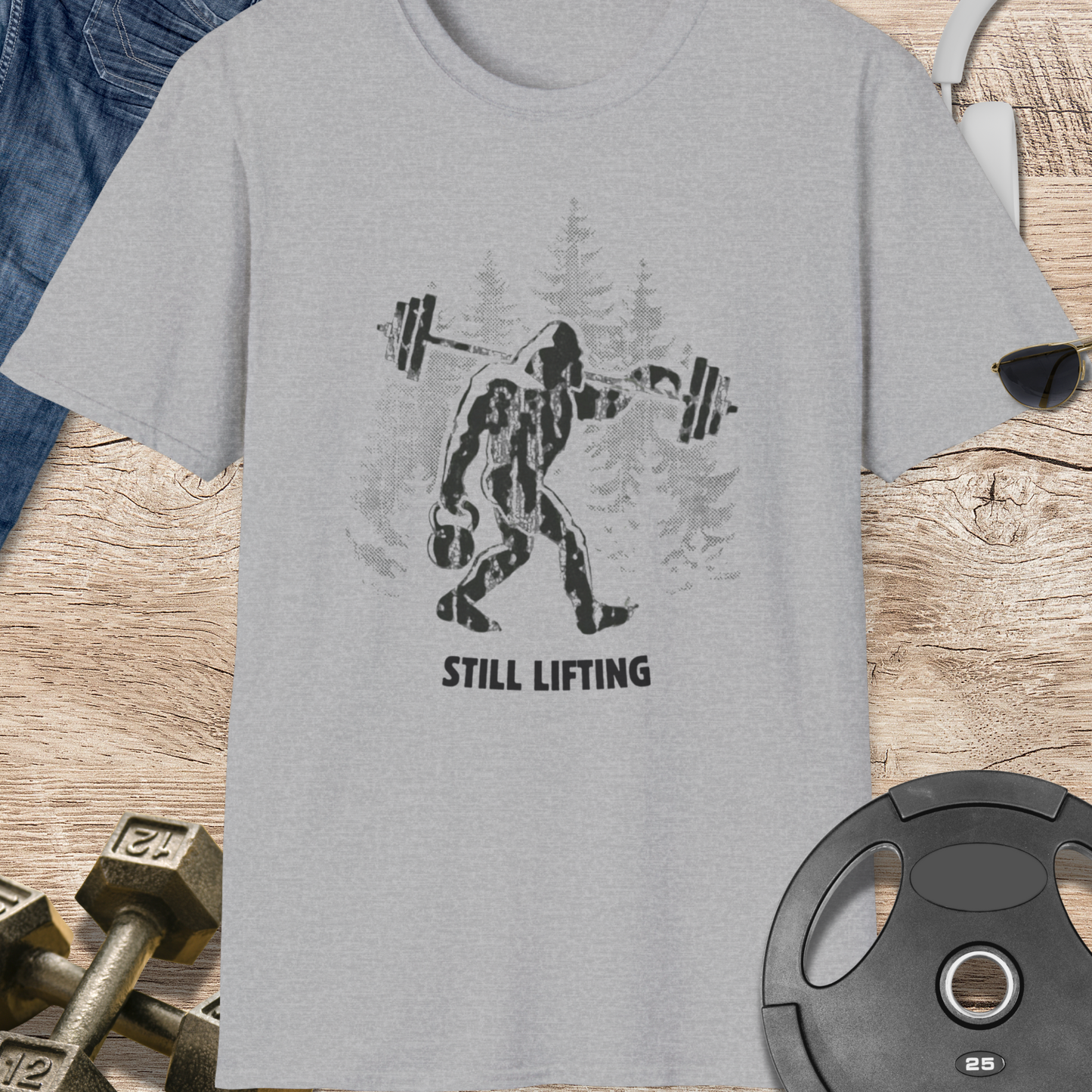 Bigfoot Weightlifting T-Shirt