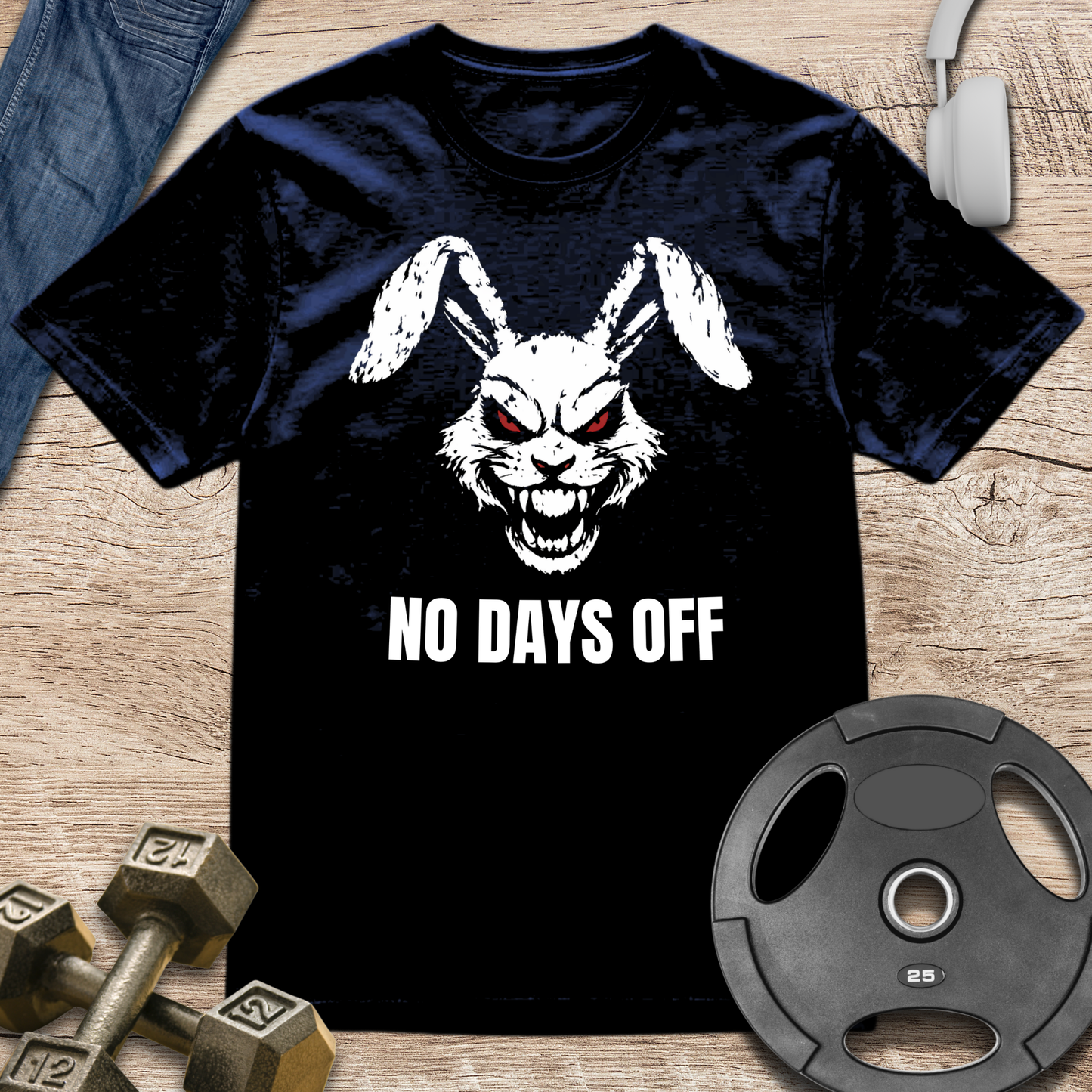 Fierce Rabbit No Days Off T-Shirt
