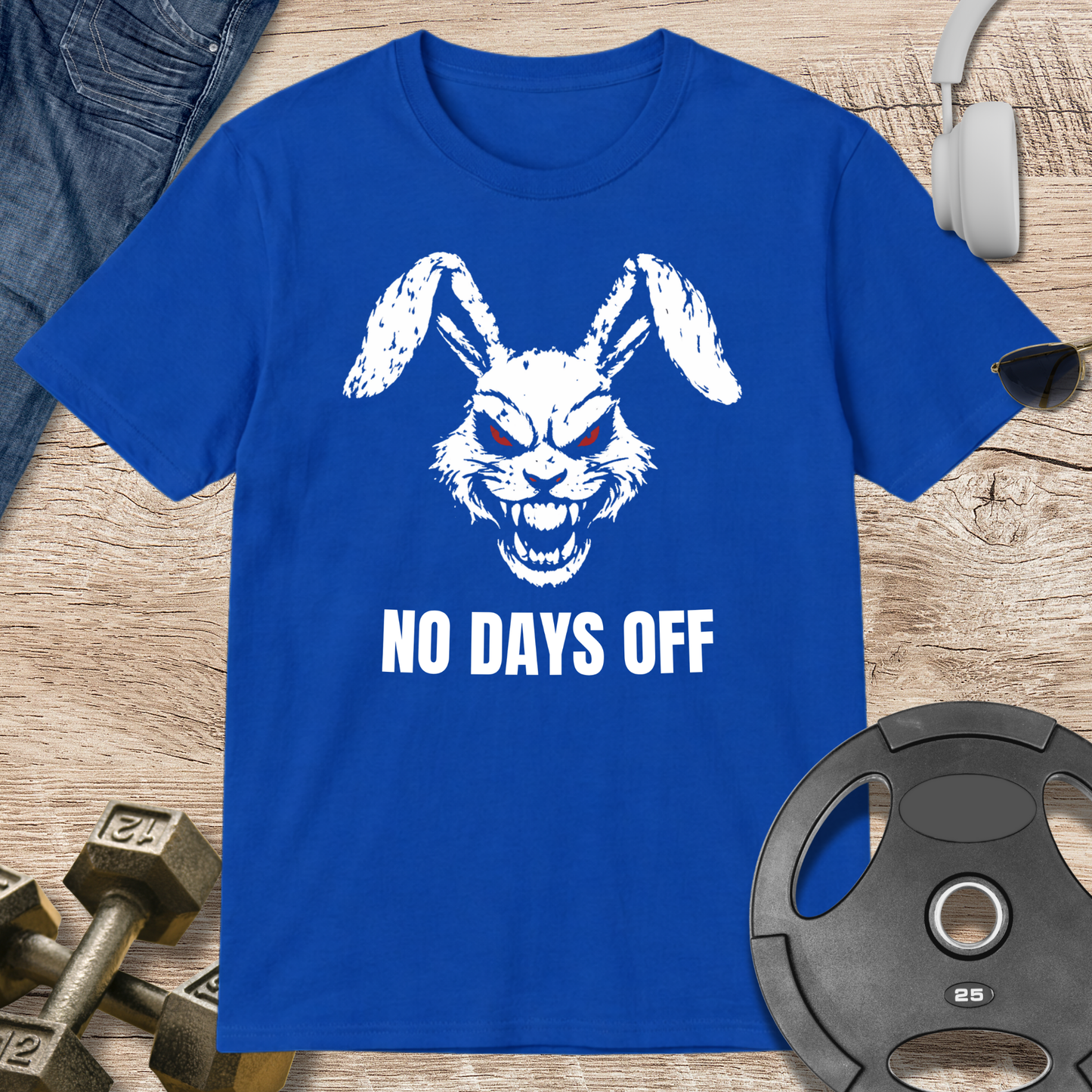 Fierce Rabbit No Days Off T-Shirt