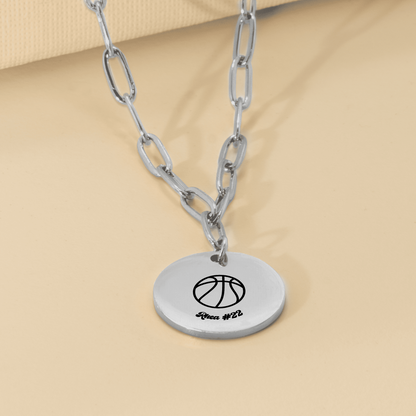 Custom Sport Coin Necklace