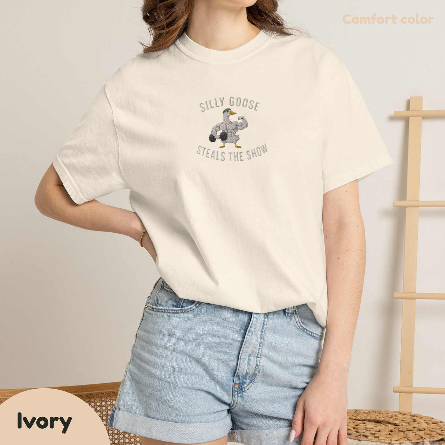 Silly Goose Steals The Show Vintage Wash T-Shirt